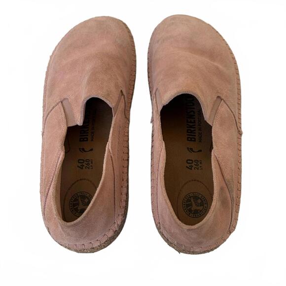 Birkenstock Callan Suede Leather Loafer Shoes Slip On Pink Size 40 Women's US 9 - Picture 6 of 9